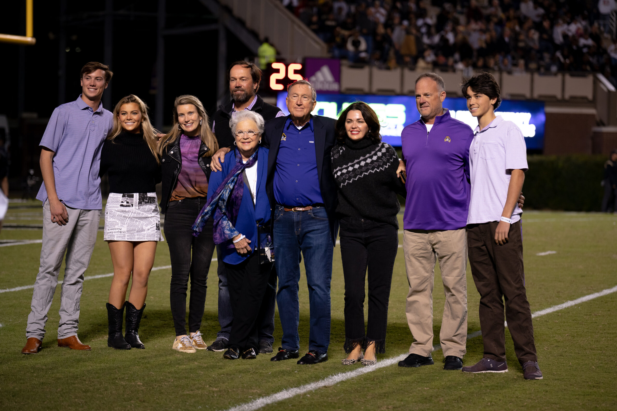 My First ECU College Football Photography Assignment 273 Guests and staff watching from the sideline