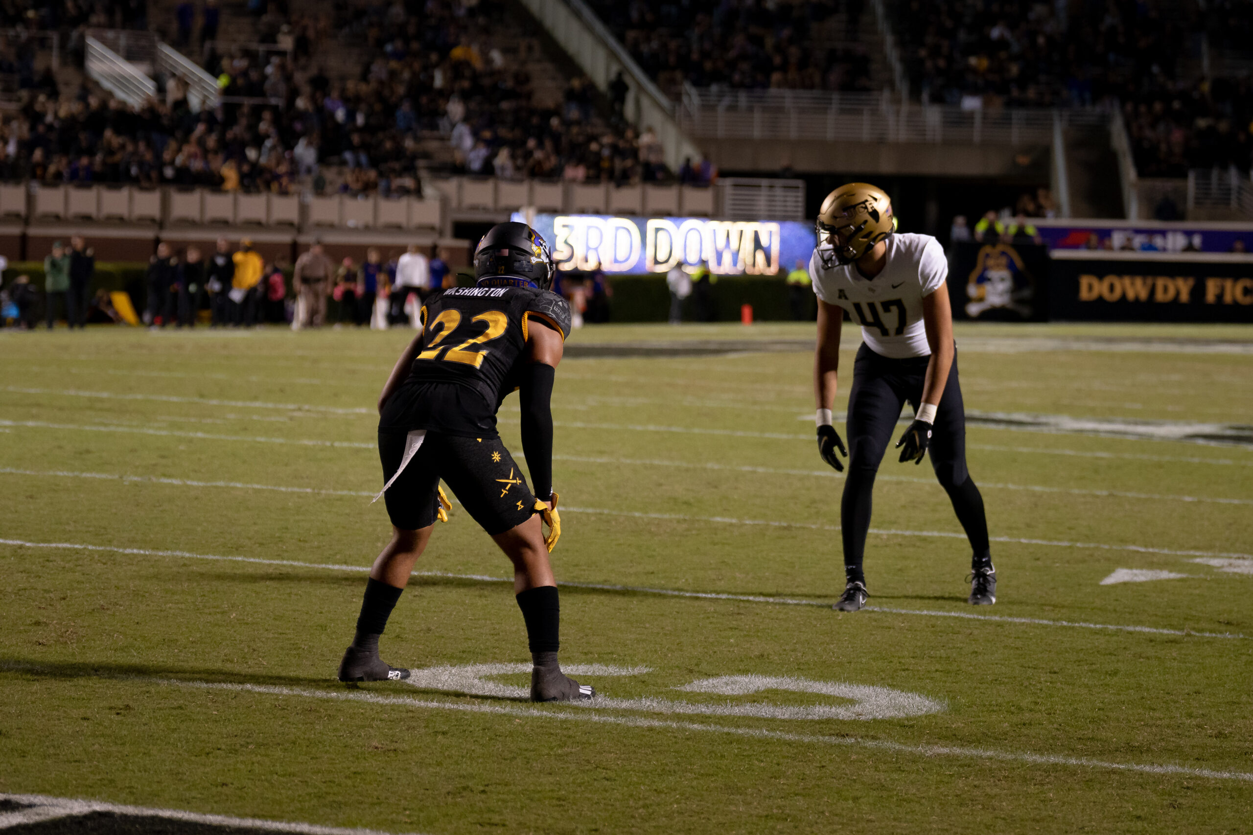 My First ECU College Football Photography Assignment 235 ECU player standing on the field between plays
