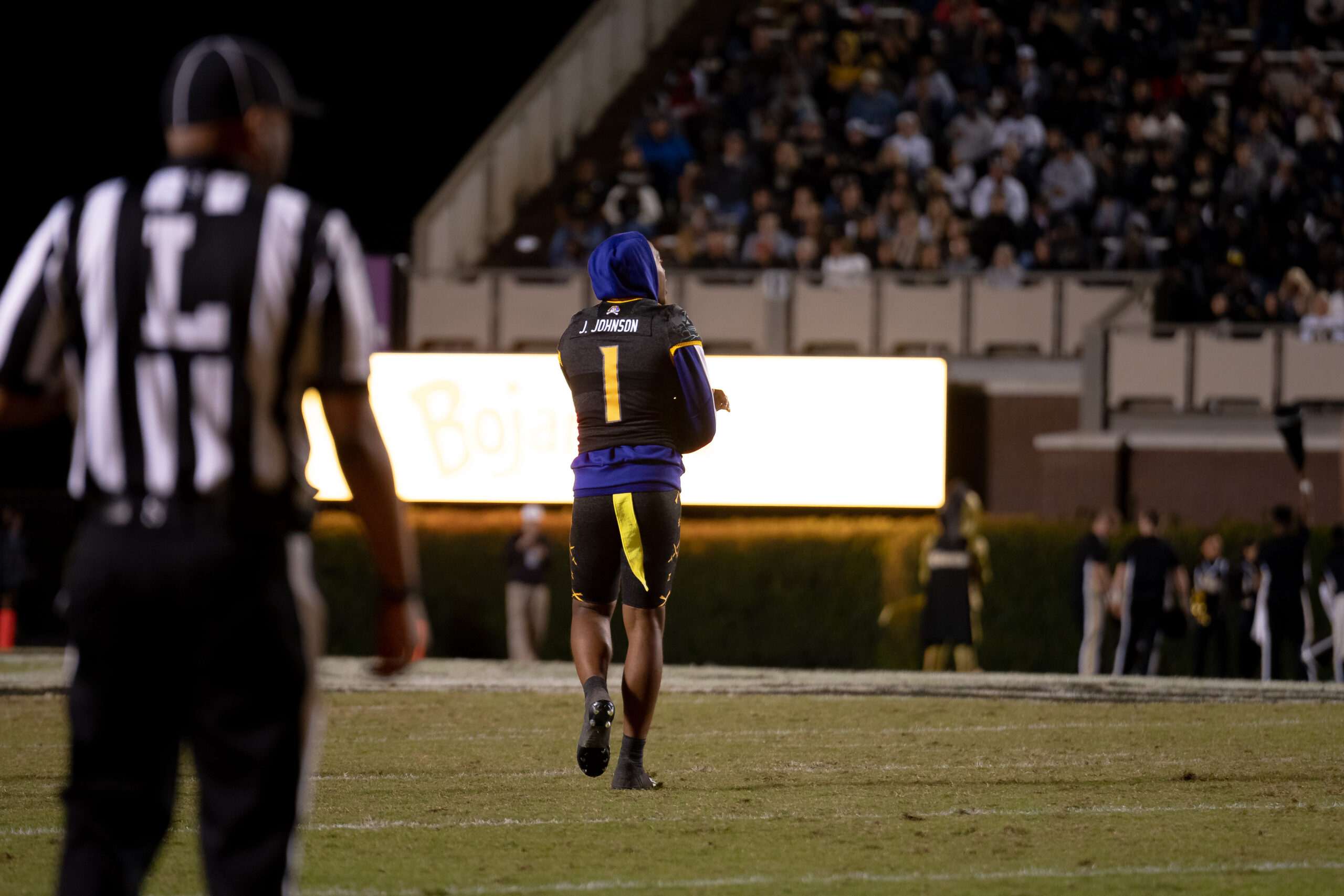 My First ECU College Football Photography Assignment 176 Referee walking the field between plays