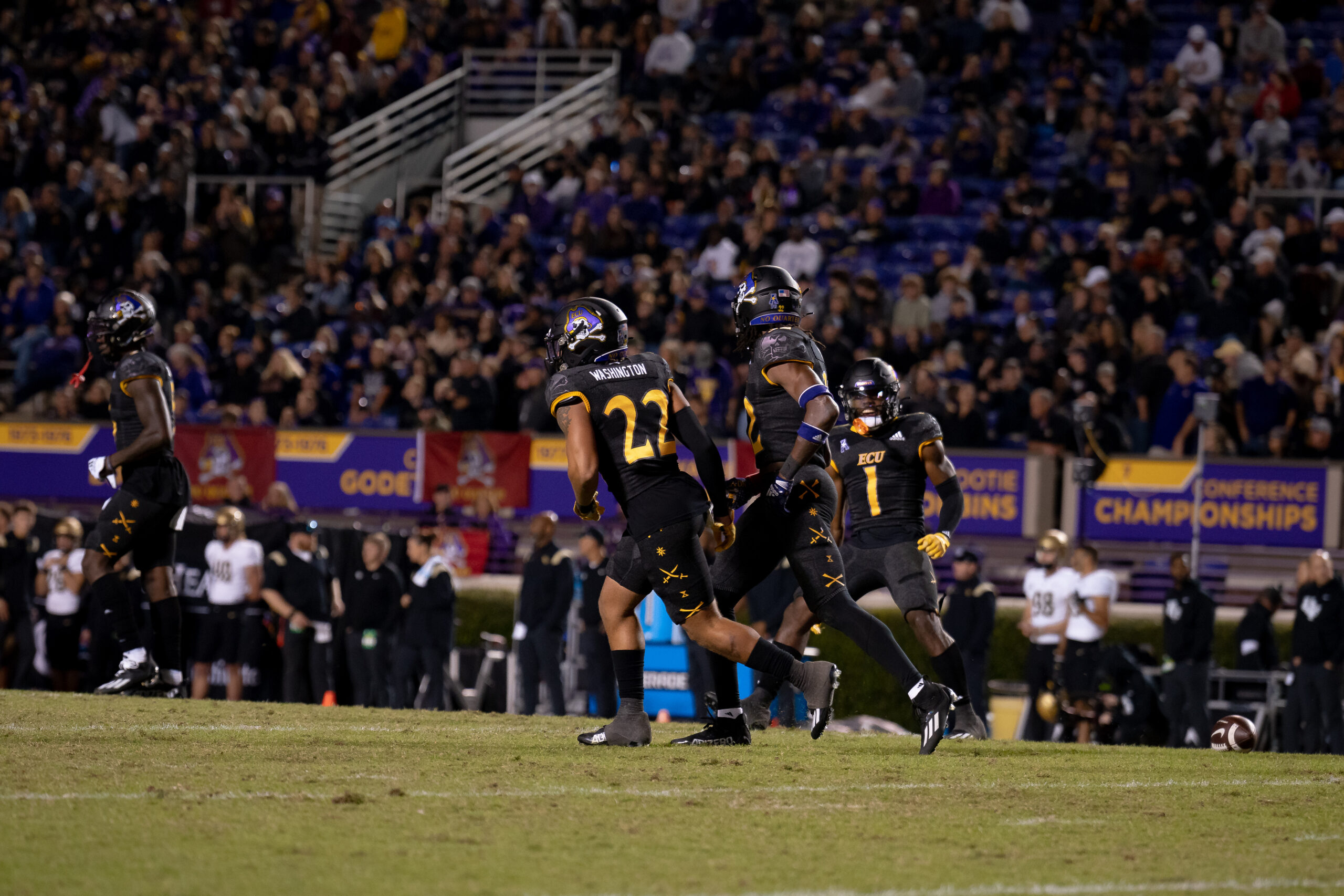 My First ECU College Football Photography Assignment 241 ECU crowd filling the lower bowl of the stadium