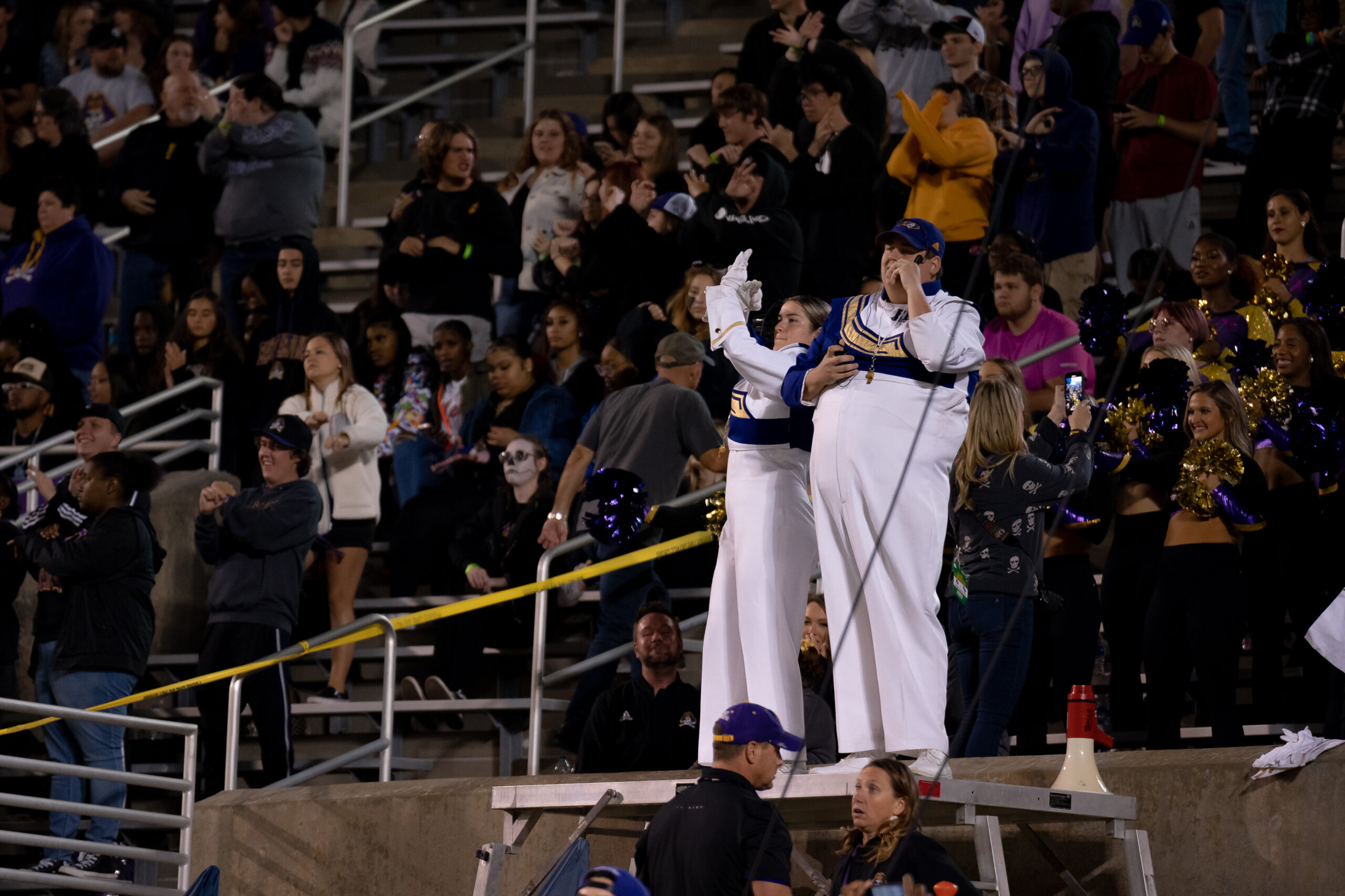 My First ECU College Football Photography Assignment 164 Photographers and fans gathered along the sideline