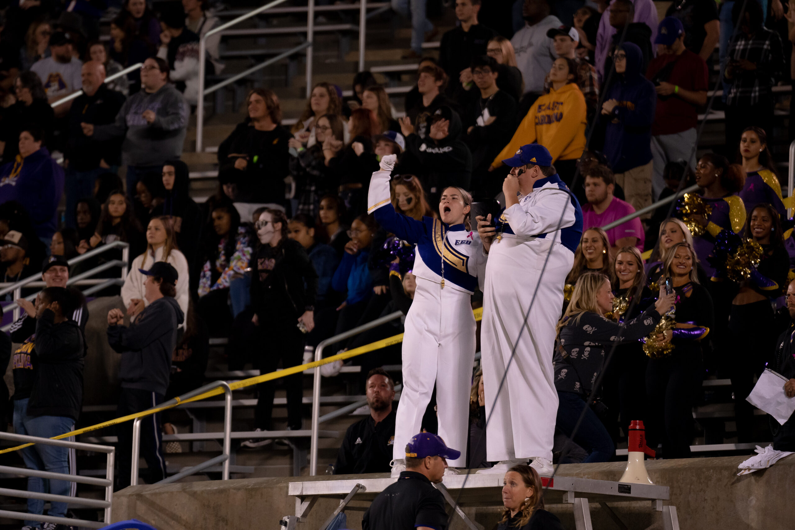 My First ECU College Football Photography Assignment 283 ECU fans in the stands during the fourth quarter