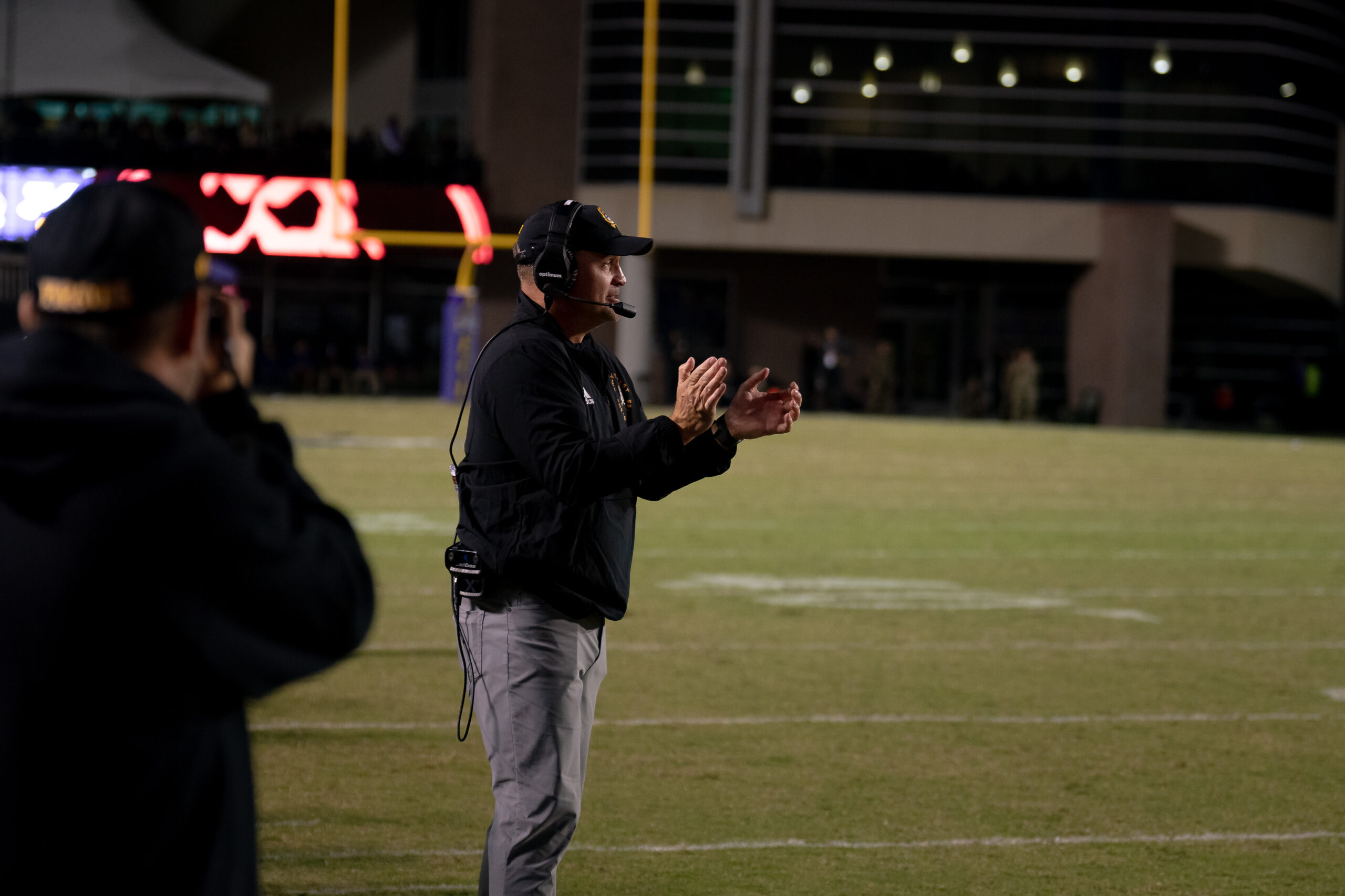 My First ECU College Football Photography Assignment 198 Photographers and staff working the ECU sideline