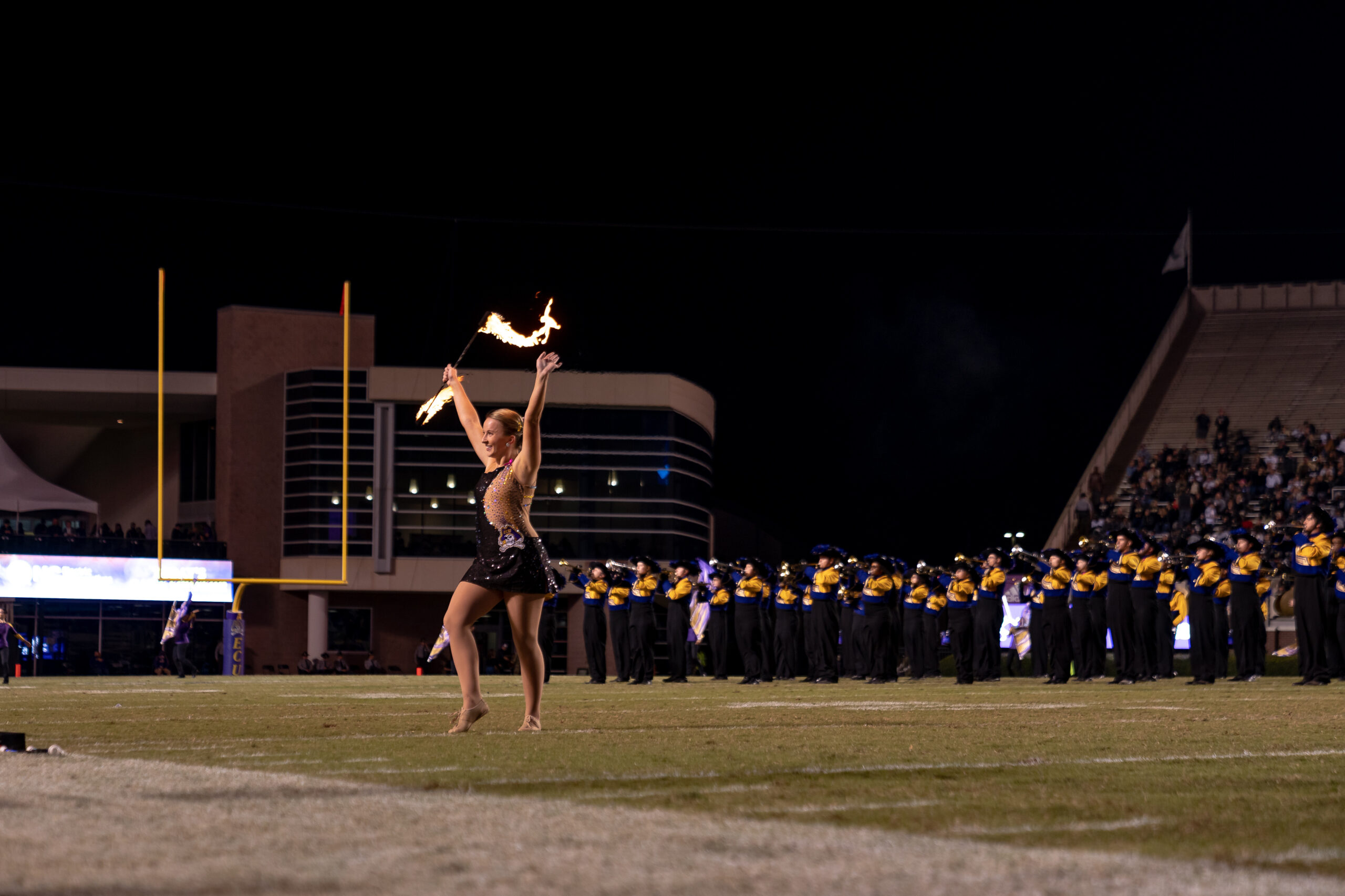 My First ECU College Football Photography Assignment 222 ECU player celebrating alone on the field